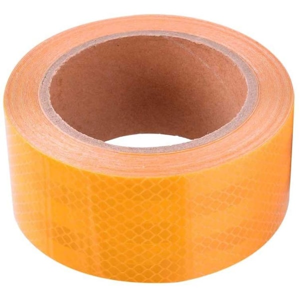 2" in x 30' ft Diamond Trailer Truck Conspicuity DOT Class 2 Reflective Safety Tape - Yellow